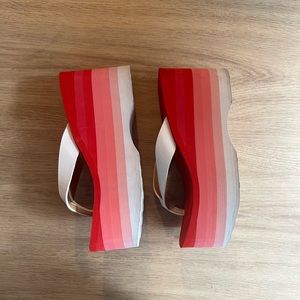 Roxy Super Platform Wedge Sandals